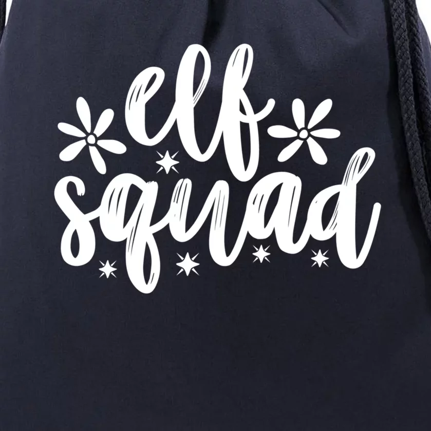 Christmas Funny Elf Squad Meaningful Gift Drawstring Bag