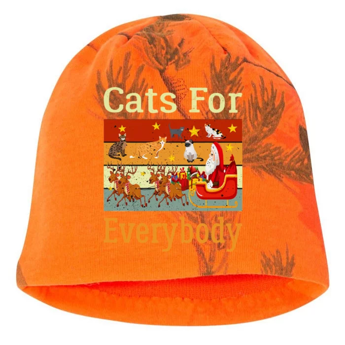 Cats For Everybody Ugly Christmas Cat Funny Xmas Vintage Gift Kati - Camo Knit Beanie