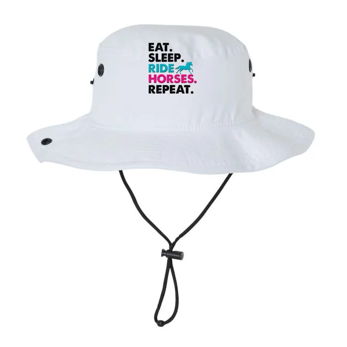 Cute Funny Eat Sleep Ride Horses Repeat Legacy Cool Fit Booney Bucket Hat