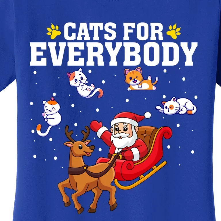 Cats For Everybody Christmas Cat Cute Ugly Christmas Funny Gift Great Gift Women's T-Shirt