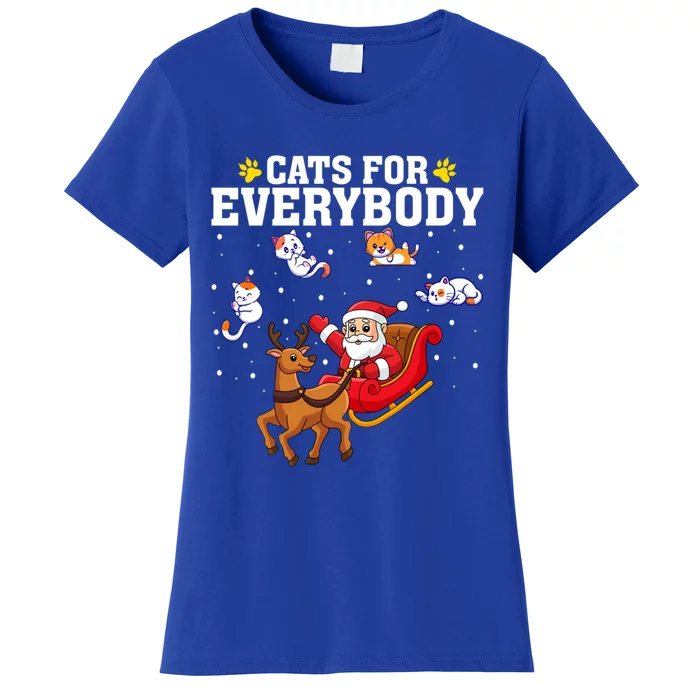 Cats For Everybody Christmas Cat Cute Ugly Christmas Funny Gift Great Gift Women's T-Shirt