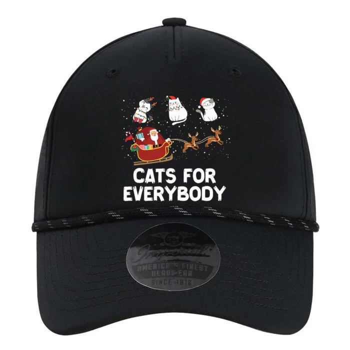 Cats For Everybody Festive Christmas Santa Xmas Funny Ugly Performance The Dyno Cap