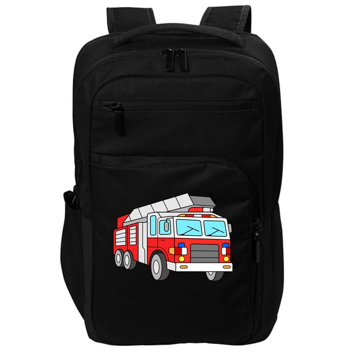 Cool Fire Engine Firetruck Firefighter Meaningful Gift Impact Tech Backpack