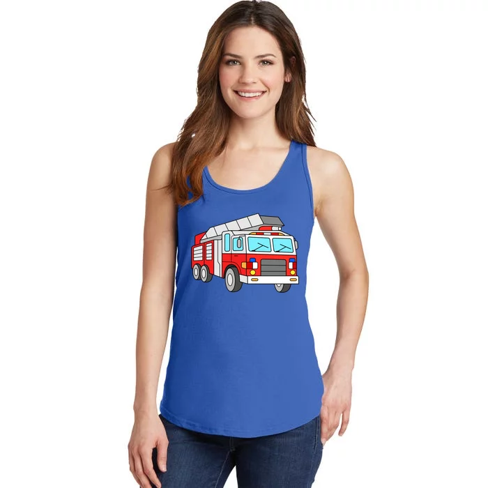 Cool Fire Engine Firetruck Firefighter Meaningful Gift Ladies Essential Tank