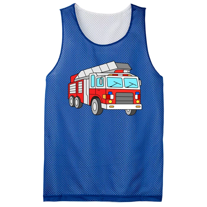 Cool Fire Engine Firetruck Firefighter Meaningful Gift Mesh Reversible Basketball Jersey Tank