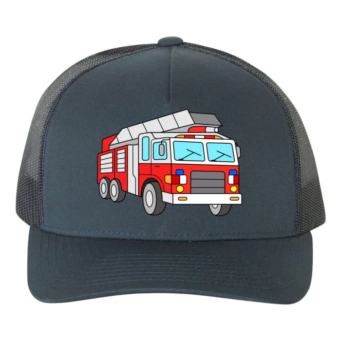 Cool Fire Engine Firetruck Firefighter Meaningful Gift Yupoong Adult 5-Panel Trucker Hat