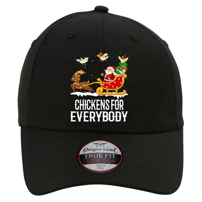 Chickens For Everybody Funny Christmas Chickens Santa The Original Performance Cap