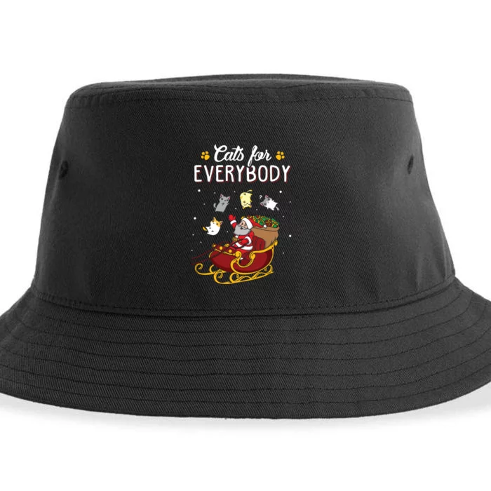 Cats For Everybody Women Ugly Christmas Cat Sustainable Bucket Hat