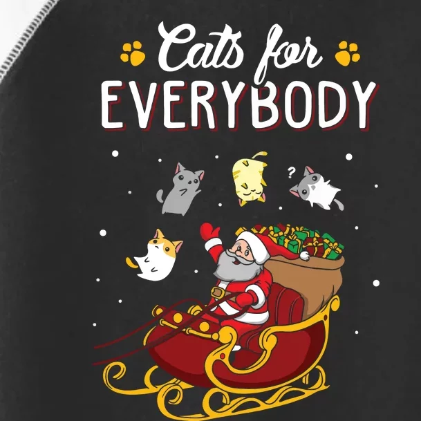 Cats For Everybody Women Ugly Christmas Cat Toddler Fine Jersey T-Shirt