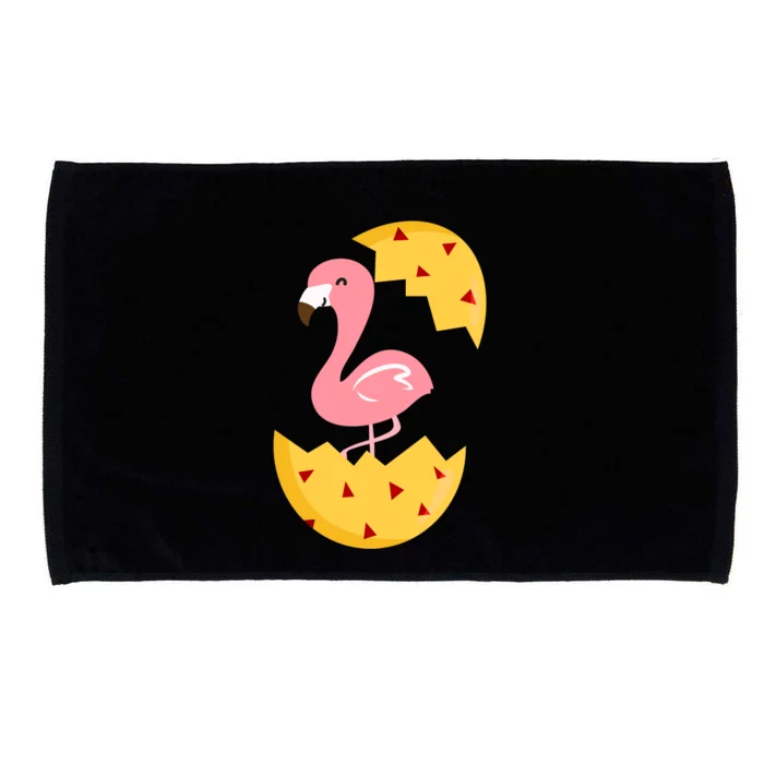 Cute Flamingo Easter Eggs Gift Microfiber Hand Towel