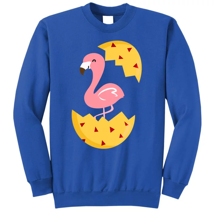 Cute Flamingo Easter Eggs Gift Tall Sweatshirt