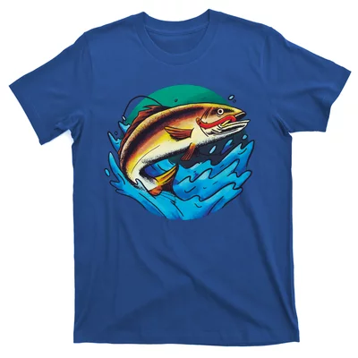 Funny Jesus Fishing Shirt Trout Salmon Fly Fishing' Men's T-Shirt