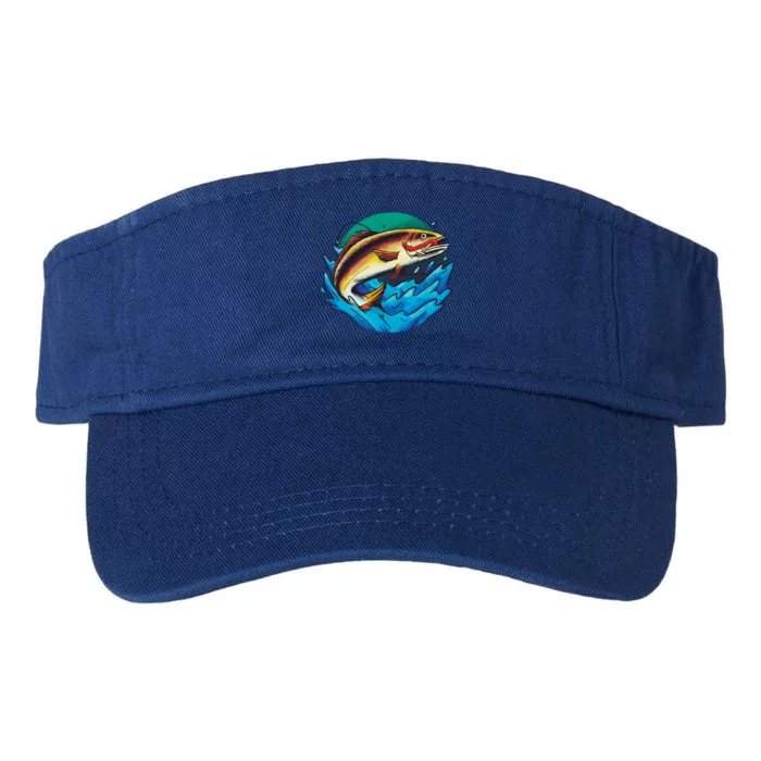 Catch Fish Eating Worm Funny Fishing Valucap Bio-Washed Visor