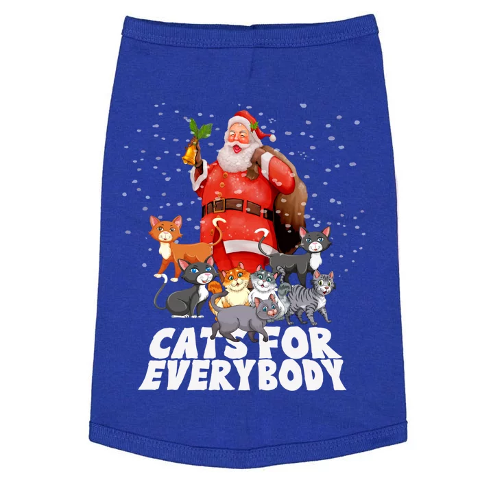 Cats For Everybody Christmas Cat Lover Cats For Everybody Funny Gift Doggie Tank