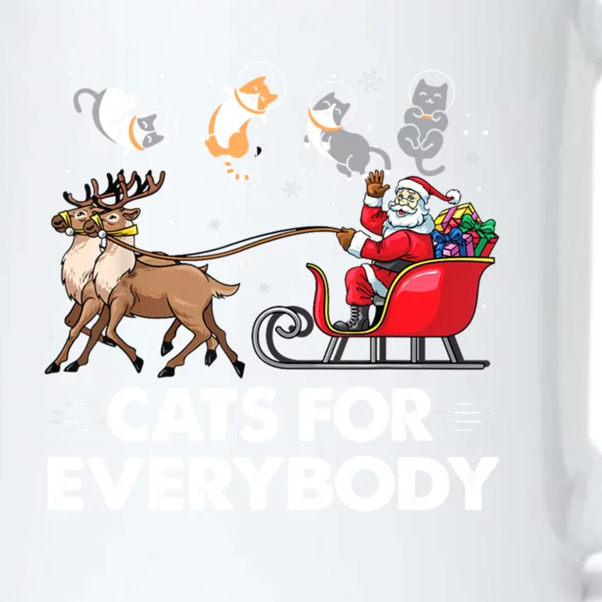 Cats For Everybody Christmas Cat Lover Funny Novelty Gift Black Color Changing Mug