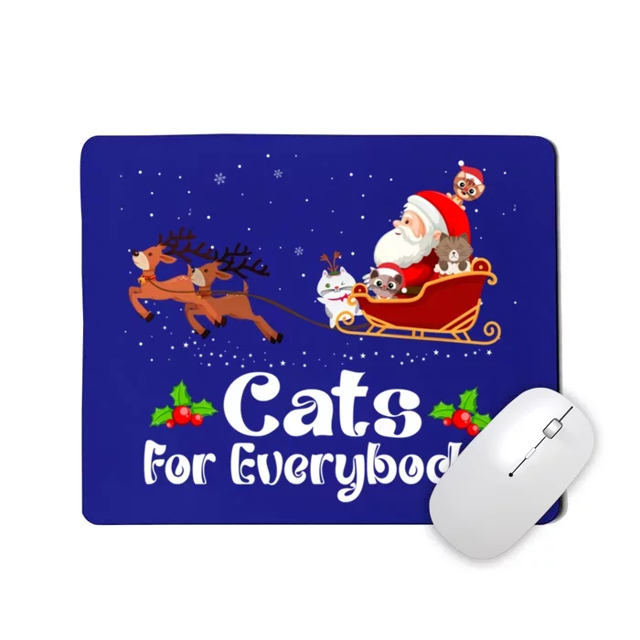 Cats For Everybody Christmas Cat Meaningful Gift Mousepad