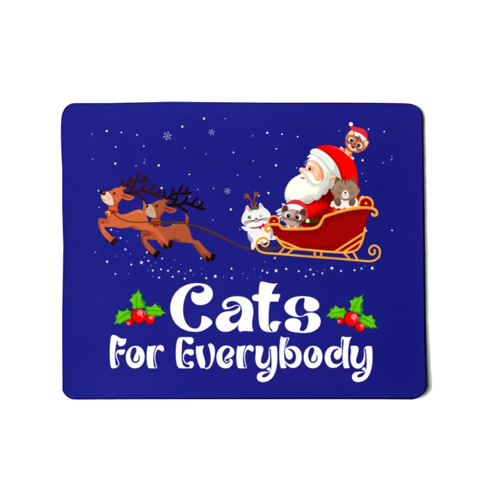 Cats For Everybody Christmas Cat Meaningful Gift Mousepad