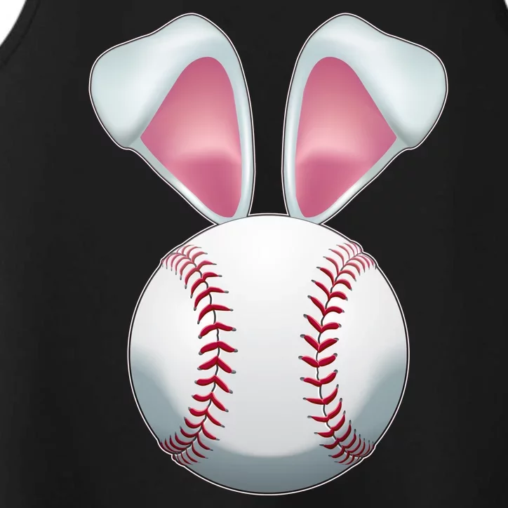 Cute Funny Easter Bunny Baseball Performance Tank