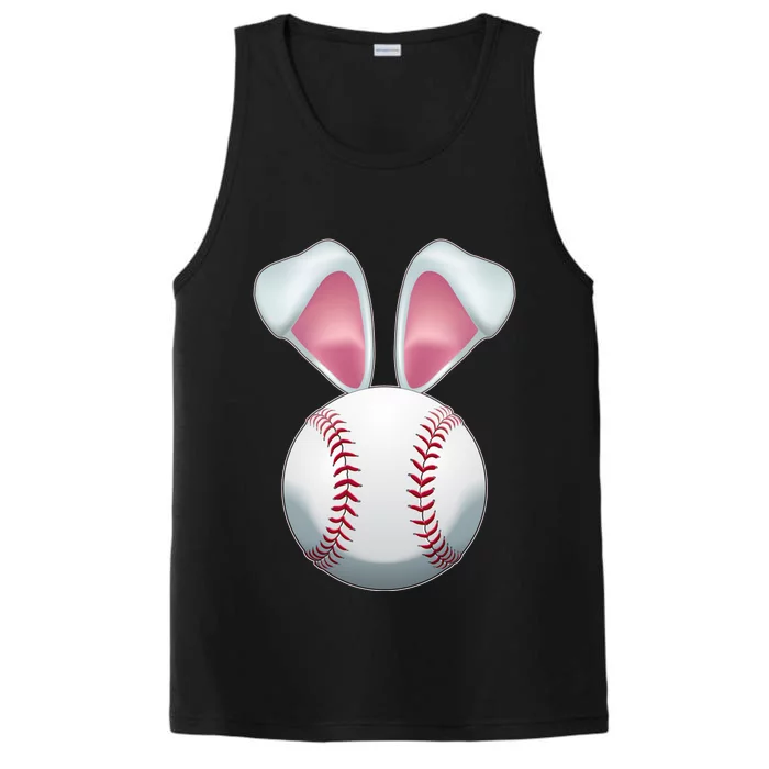 Cute Funny Easter Bunny Baseball Performance Tank