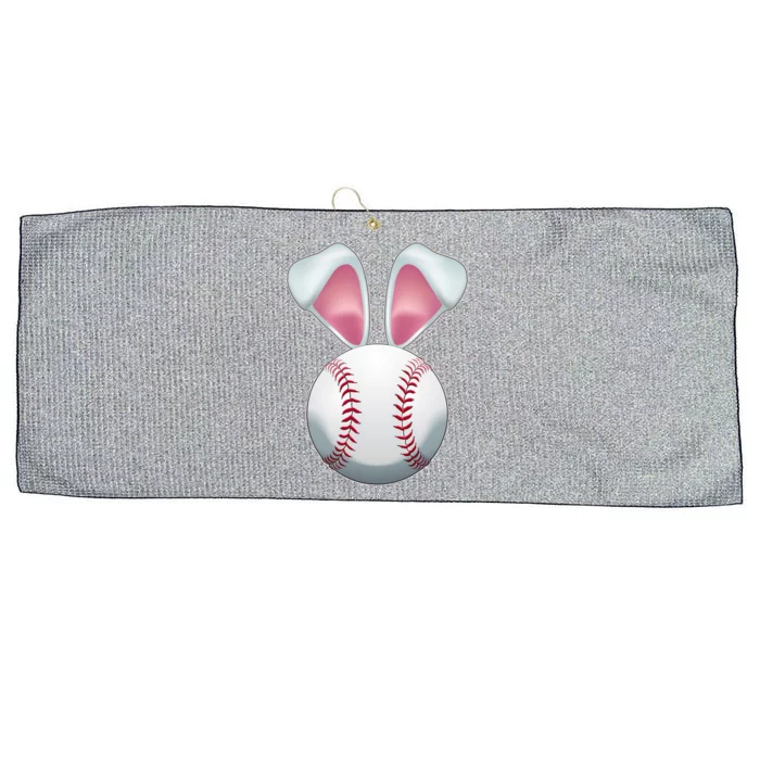 Cute Funny Easter Bunny Baseball Large Microfiber Waffle Golf Towel