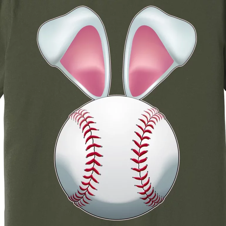 Cute Funny Easter Bunny Baseball Premium T-Shirt