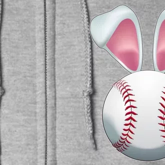 Cute Funny Easter Bunny Baseball Full Zip Hoodie