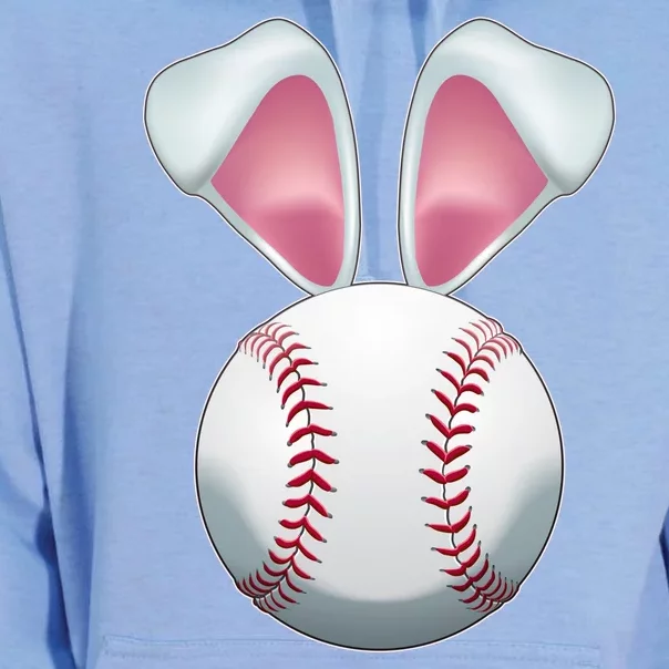 Cute Funny Easter Bunny Baseball Unisex Surf Hoodie