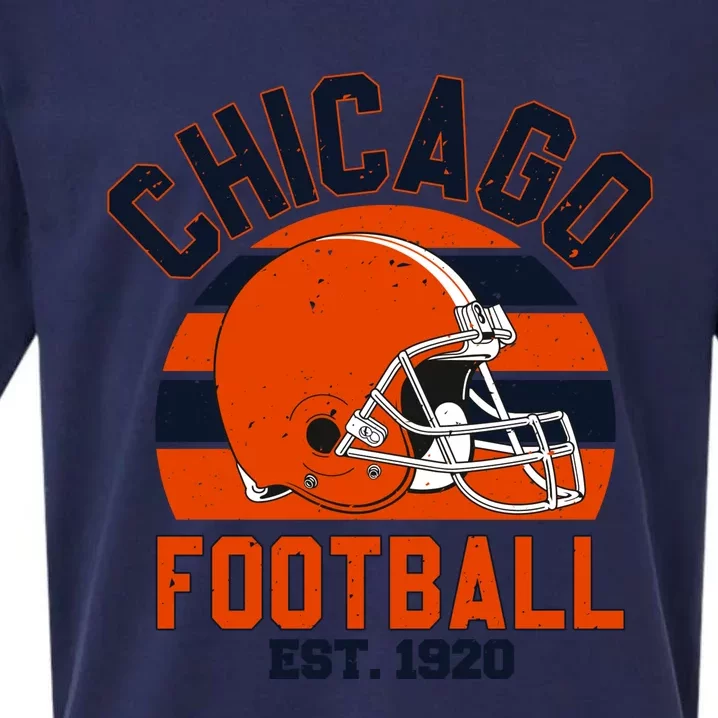 Chicago Football Est 1920 Team Supporter Sueded Cloud Jersey T-Shirt