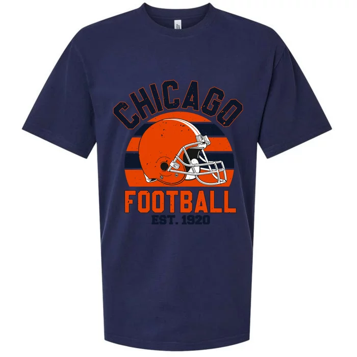 Chicago Football Est 1920 Team Supporter Sueded Cloud Jersey T-Shirt