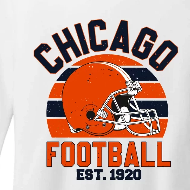 Chicago Football Est 1920 Team Supporter Womens CVC Long Sleeve Shirt