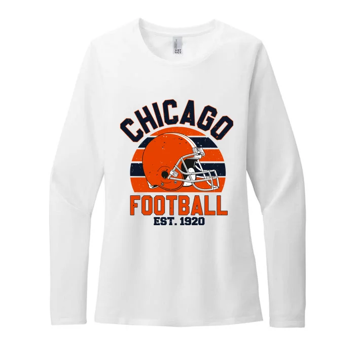 Chicago Football Est 1920 Team Supporter Womens CVC Long Sleeve Shirt