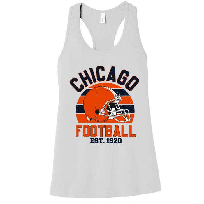 Chicago Football Est 1920 Team Supporter Women's Racerback Tank