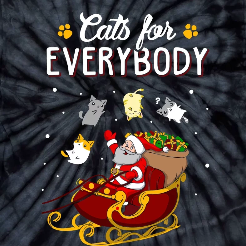 Cats For Everybody Cat Christmas Ugly Christmas Tie-Dye T-Shirt