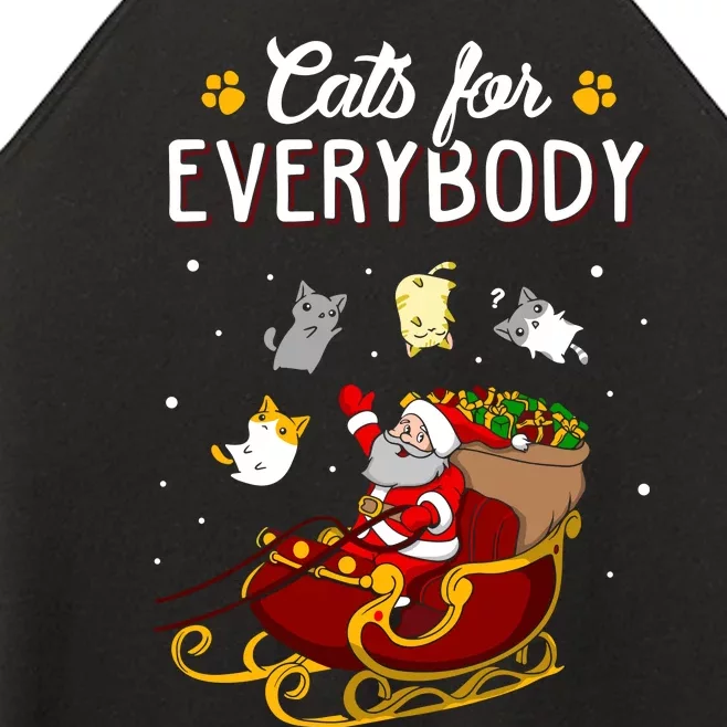 Cats For Everybody Cat Christmas Ugly Christmas Women’s Perfect Tri Rocker Tank