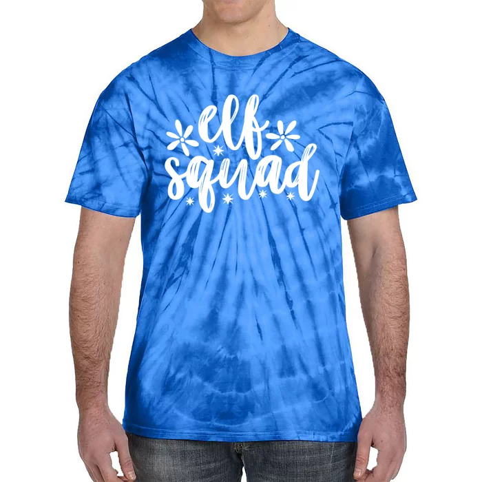 Christmas Funny Elf Squad Great Gift Tie-Dye T-Shirt