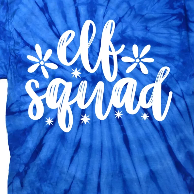 Christmas Funny Elf Squad Great Gift Tie-Dye T-Shirt