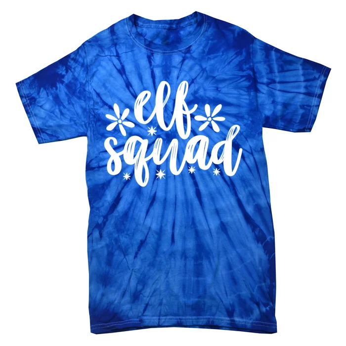 Christmas Funny Elf Squad Great Gift Tie-Dye T-Shirt