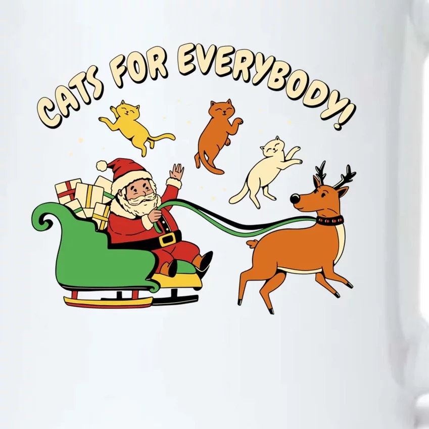 Cats For Everybody Santa Christmas Cat Funny Xmas Cute Great Gift Black Color Changing Mug