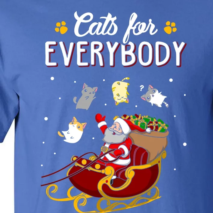 Cats For Everybody Cat Christmas Ugly Christmas Gift Tall T-Shirt