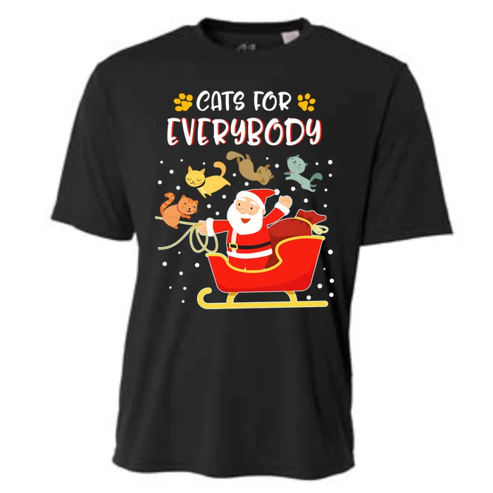 Cats For Everybody Christmas Kitten Lover Gift Cooling Performance Crew T-Shirt