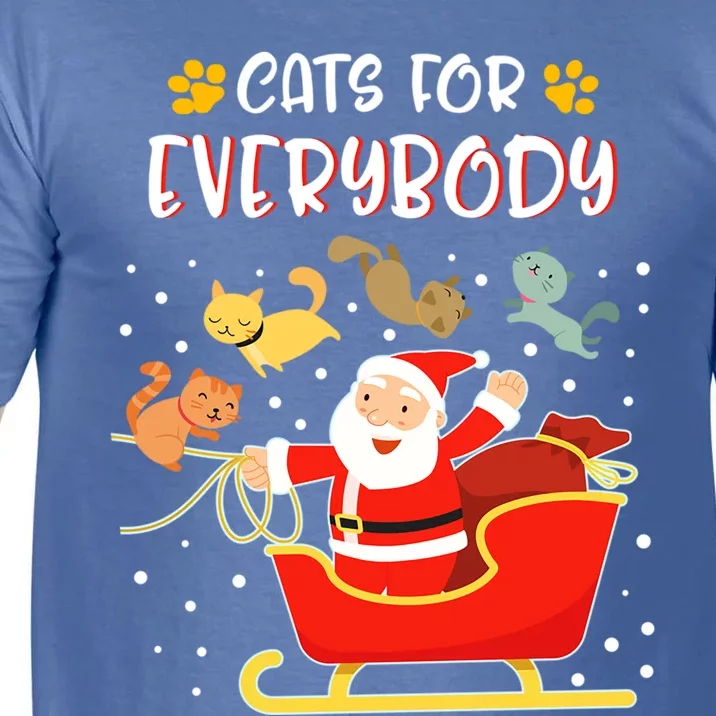 Cats For Everybody Christmas Kitten Lover Gift Comfort Colors T-Shirt