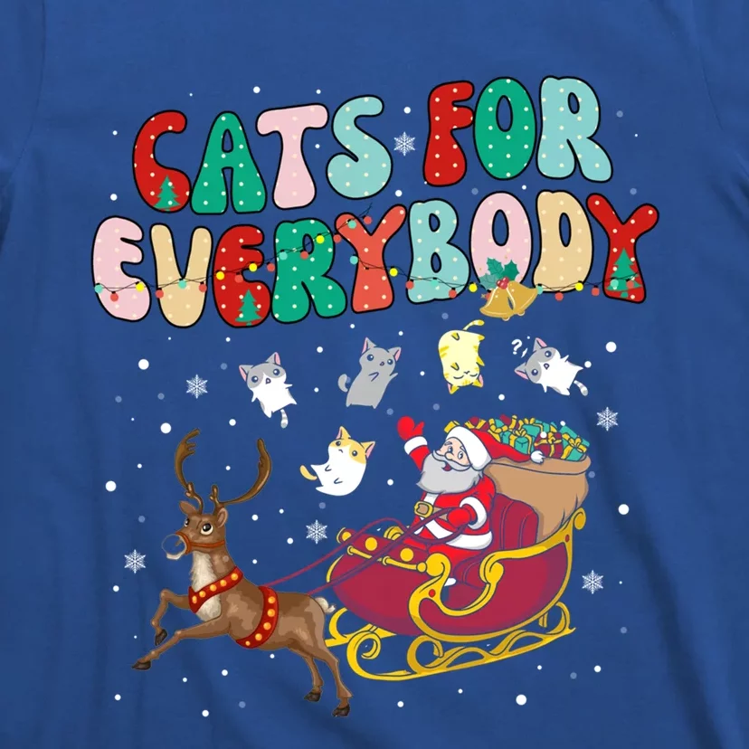 Cats For Everybody Santa Ugly Christmas Sweater Cat Theme Great Gift T-Shirt