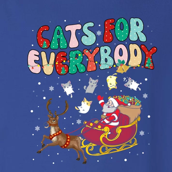 Cats For Everybody Santa Ugly Christmas Sweater Cat Theme Great Gift Toddler Long Sleeve Shirt