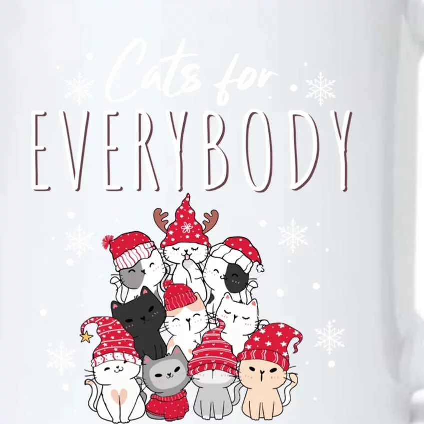 Cats For Everybody Ugly Funny Christmas Cute Cat Xmas Pajama Great Gift Black Color Changing Mug