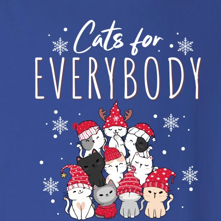 Cats For Everybody Ugly Funny Christmas Cute Cat Xmas Pajama Great Gift Toddler Long Sleeve Shirt