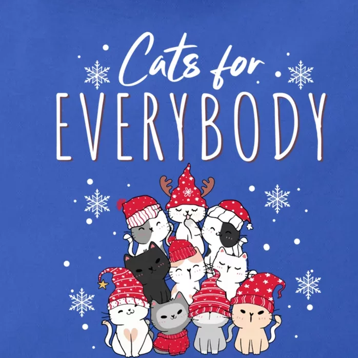 Cats For Everybody Ugly Funny Christmas Cute Cat Xmas Pajama Great Gift Zip Tote Bag