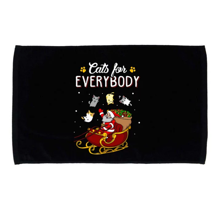 Cats For Everybody Ugly Christmas Cat Microfiber Hand Towel