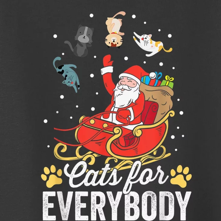 Cats For Everybody Santa Kitties Merry Christmas Costume Toddler T-Shirt