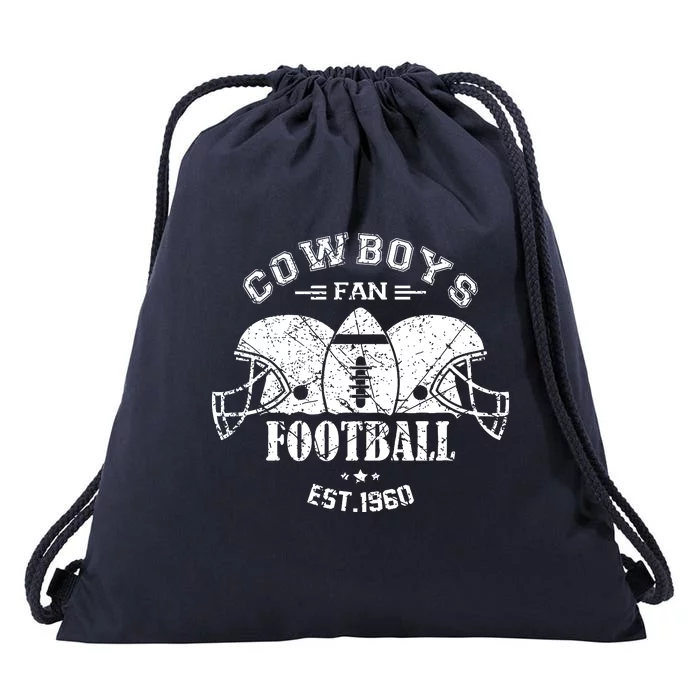 Cowboys Football Est 1960 Fan Drawstring Bag