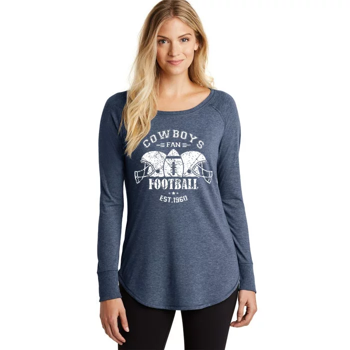 Cowboys Football Est 1960 Fan Women's Perfect Tri Tunic Long Sleeve Shirt